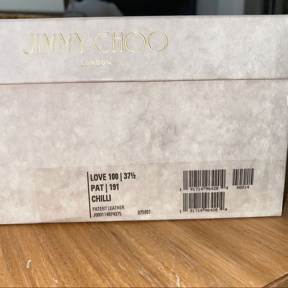 Jimmy Choo “Love” Chilli Red patent leather pumps - Picture 8 of 8